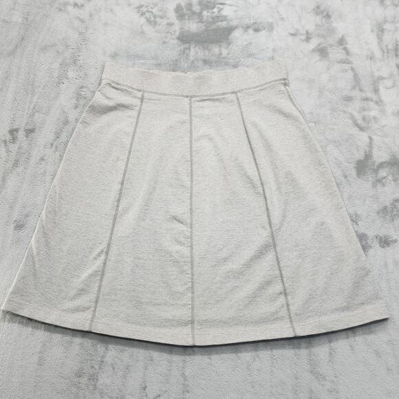 Cotton Ginny Skirt Womens XL Gray Paneled Eco Organic Cotton Knit A-Line Stretch - Picture 1 of 9